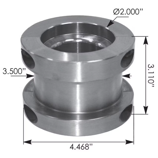 5th Wheel 2" to 3.5" Kingpin Adaptor Collar