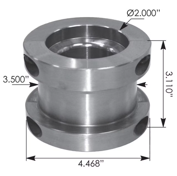 5th Wheel 2" to 3.5" Kingpin Adaptor Collar